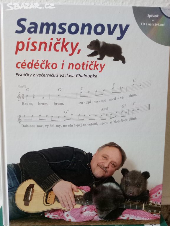 kniha Samsonovy písničky, cédéčko i notičky