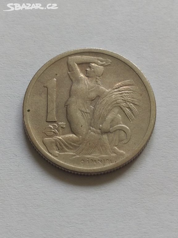 Mince 1 Koruna 1946 Československo