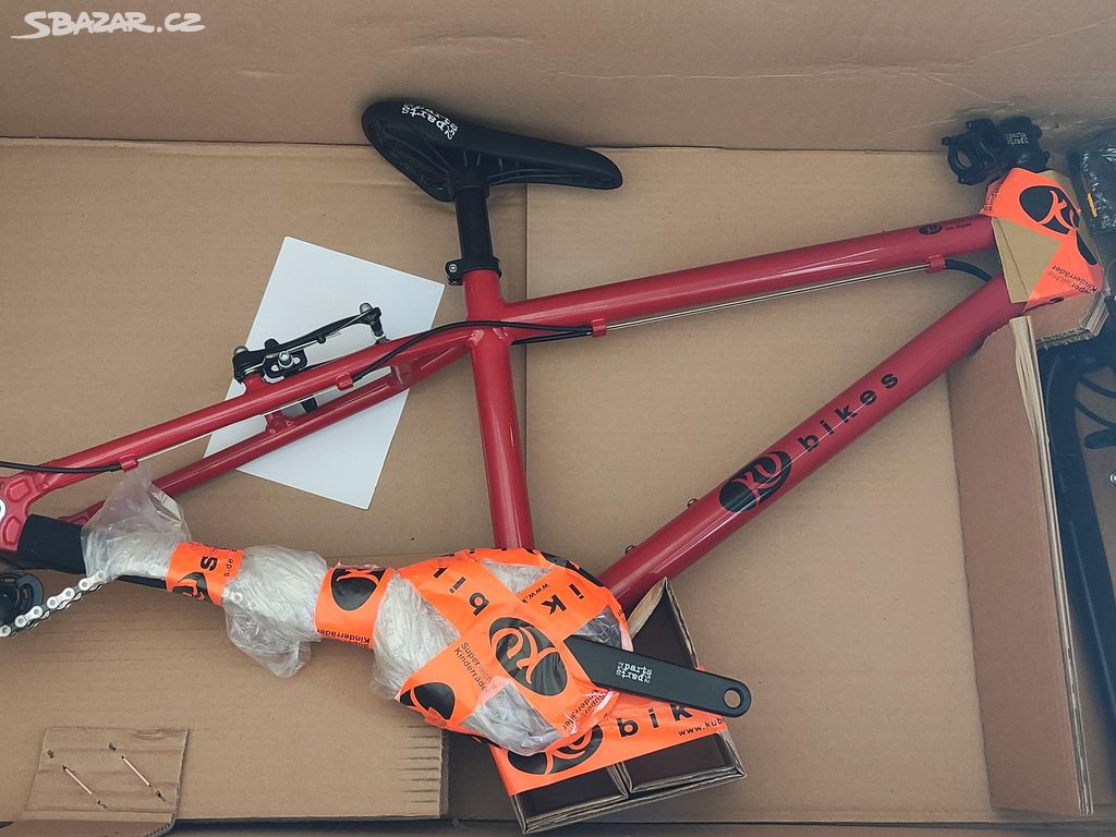 KUBIKES - dětské jízdní kolo 24L MTB červená