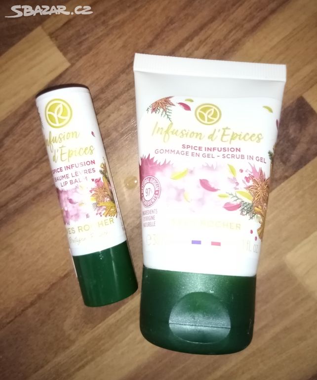 Balzám na rty a tělový peeling Yves rocher