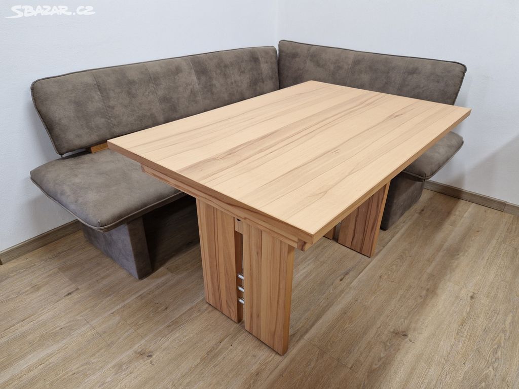 Nový rozkládací stůl JÁDROVÝ BUK 80x120+45 cm
