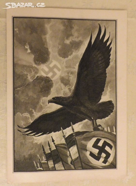 Telegram 2. světová válka hákový kříž