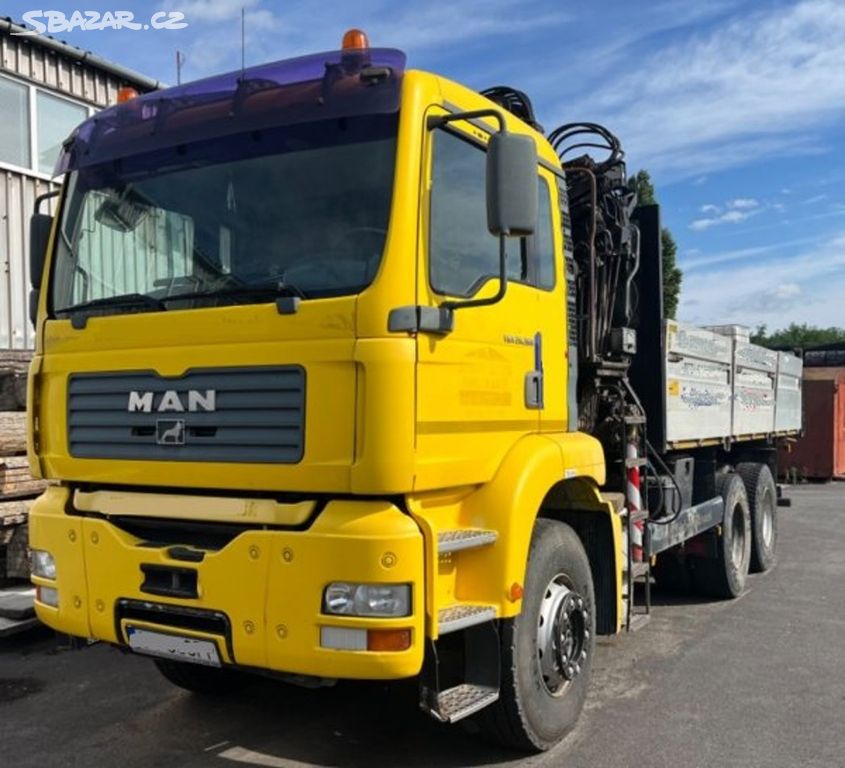 6x4 MAN 5.8m valník+HR HIAB