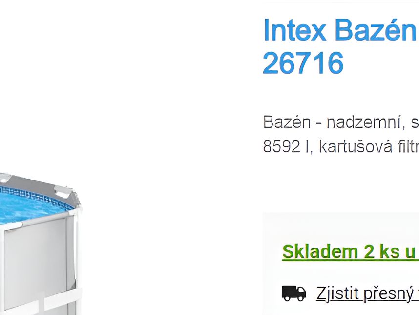 Bazén Intex 366x99 cm