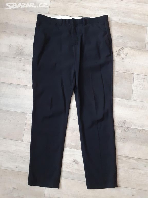 Pánské společenské kalhoty vel.52.H&M Slim fit