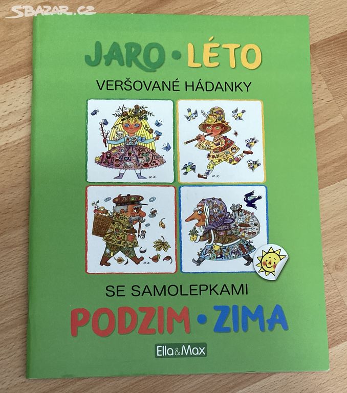 Veršované hádanky se samolepkami - Jaro, léto,...