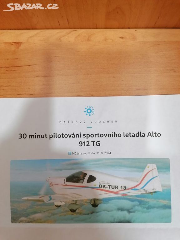 Prodám voucher pilotování sportovního letadla