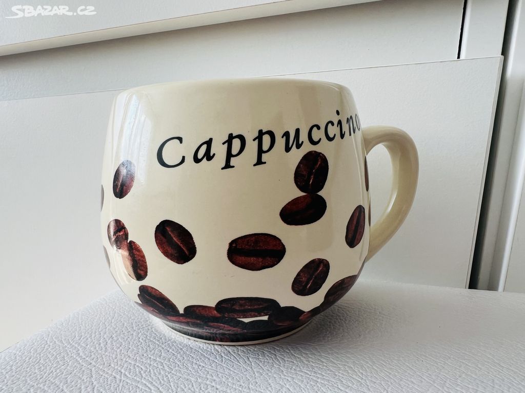 CSPPUCCINO KRÁSNÝ HRNÍČEK NA KÁVU OBSAH 250ML