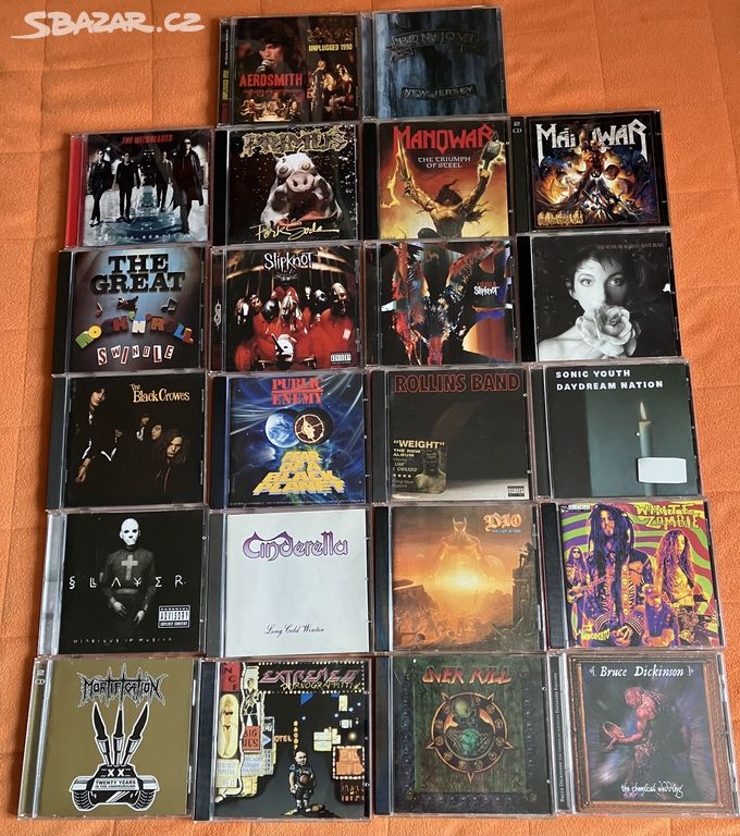 CD Korn Slipknot Slayer Bon Jovi Manowar Deftones