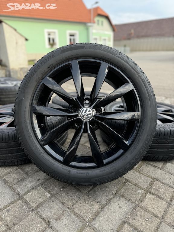 ORIGINÁL Alu Volkswagen Dijon R17, 5x112 - TOP