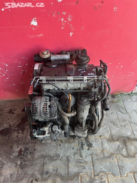 Motor Škoda Fabia 1,9TDI 74KW ATD (AXR) komplet