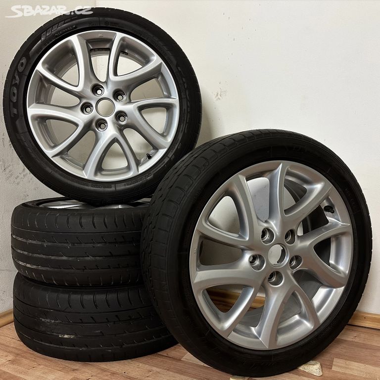 MAZDA 3/6 5x114,3 R17 ET52,5+LETNÍ 205/50R17 4mm