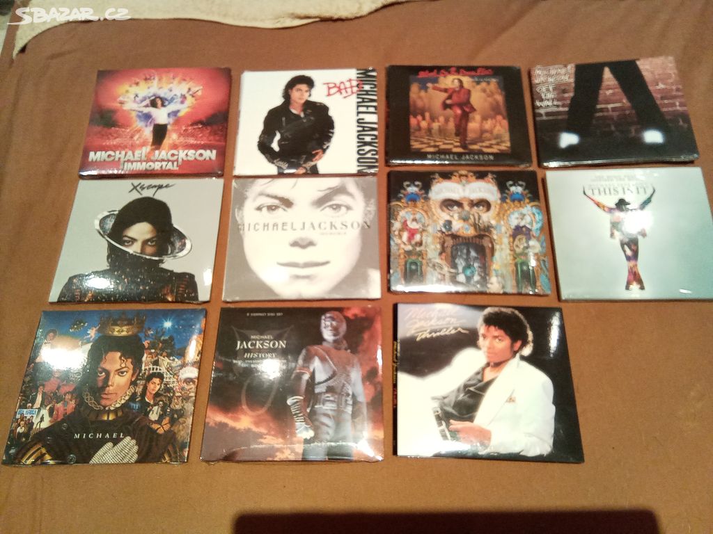 Michael Jackson cd -nové.sony music Italy 11 ks