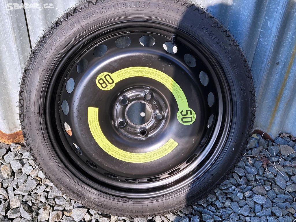 19" dojezdové rezervní kolo Audi A4 + ostatní vozy