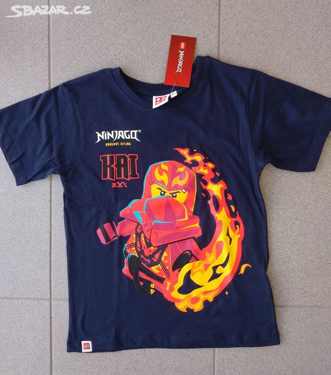 128 Nové tričko Lego Ninjago dark blue t shirt