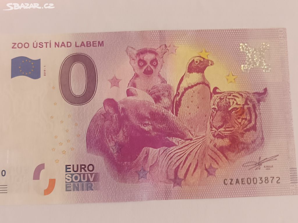 0 euro souvenír Zoo Ústí nad Labem