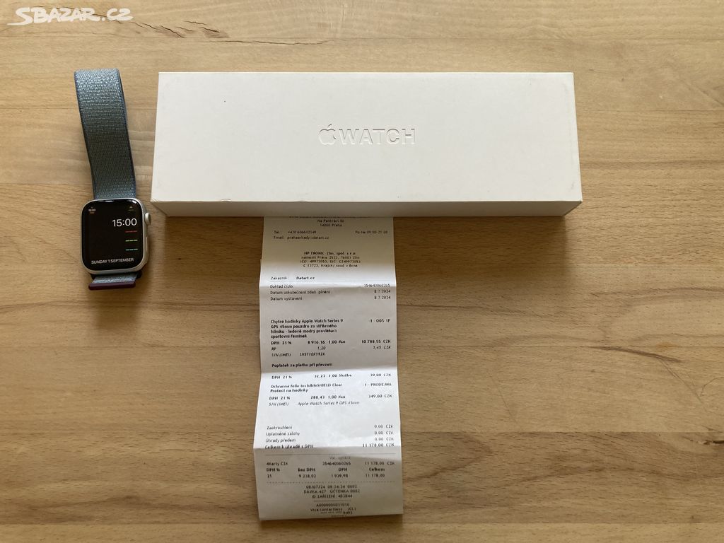 Apple Watch series 9 45mm (zánovní stav)