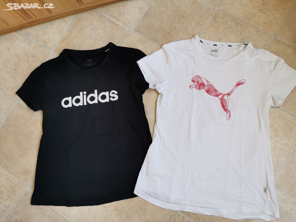 2x tričko dámské vel. M zn. Adidas, Puma