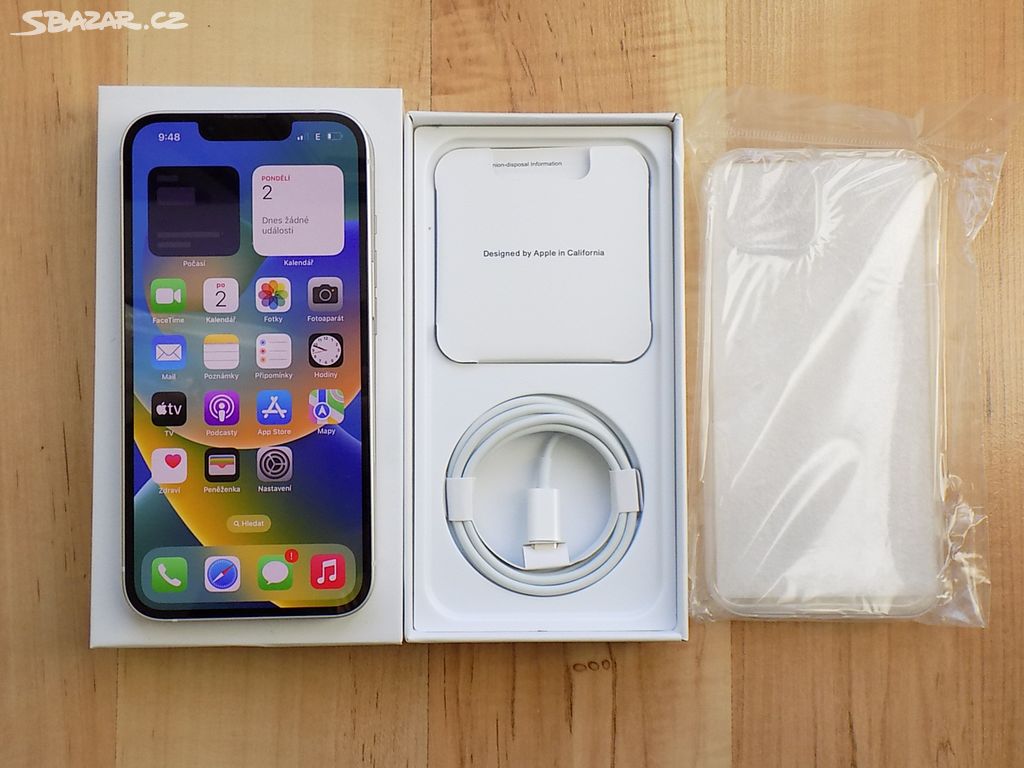 APPLE iPhone 13 256GB White - ZÁRUKA - SUPER STAV