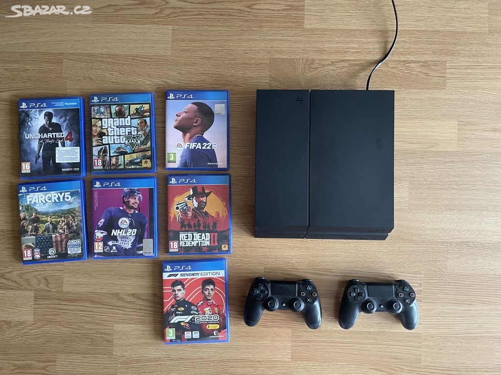 Herní konzole Sony PlayStation4 1TB+hry a ovladače