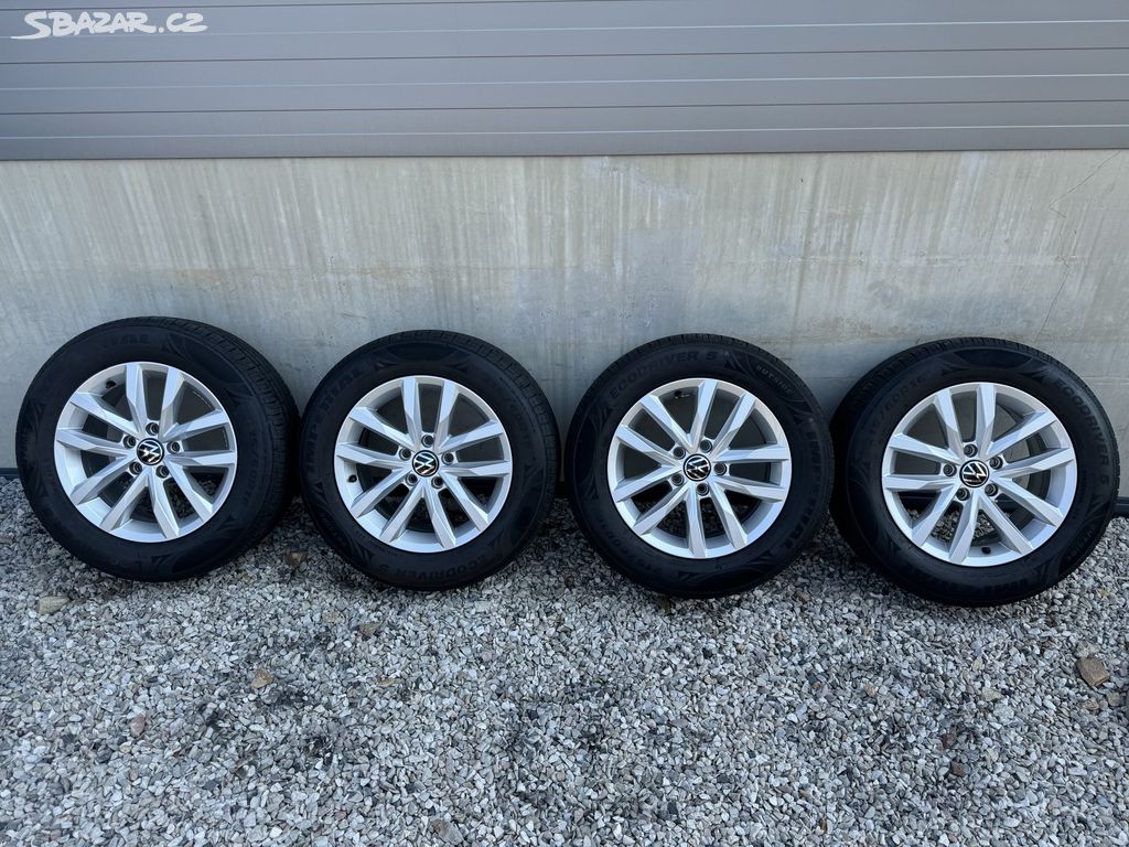 Orig ALU VW Passat B8 5x112 + NOVÉ PNEU 215/60 R16