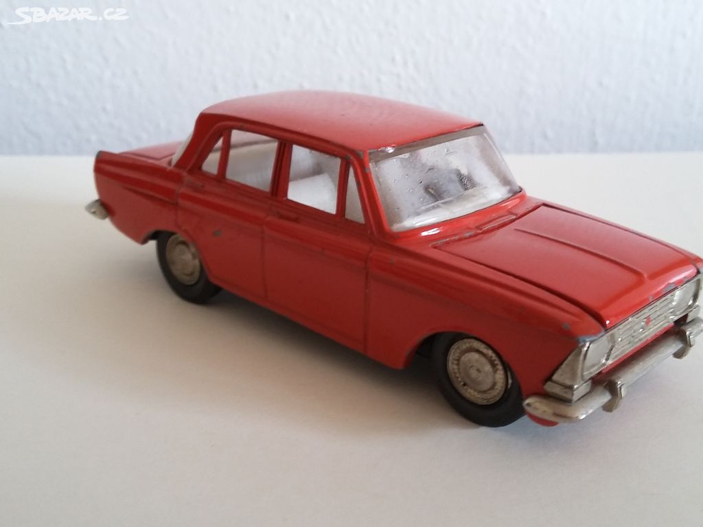 Starý kovový model Moskvič 408 výroba CCCP 1972