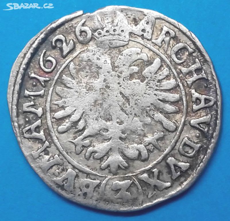 3 Krejcar 1626 Ferdinand II. Praha