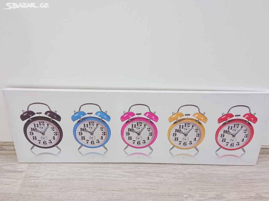 Obraz Clayre & Eef Clocks, 90x30 cm