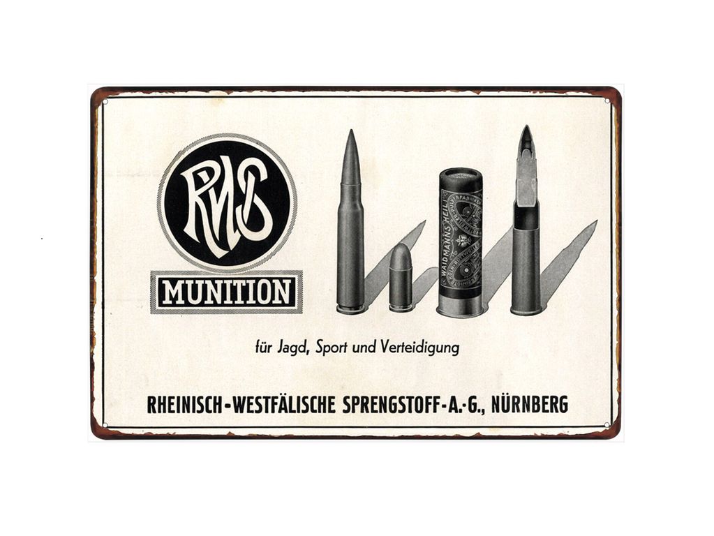 plechová cedule - RWS Munition: Pro lov, sport ...