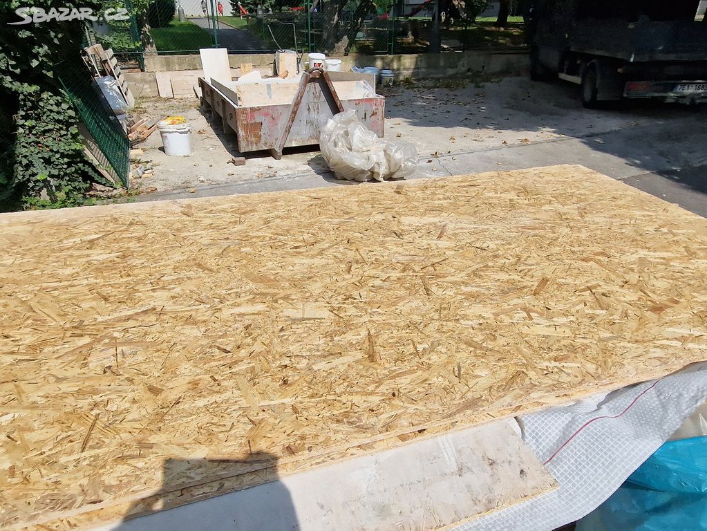 Použité OSB desky 2500x1250x12mm