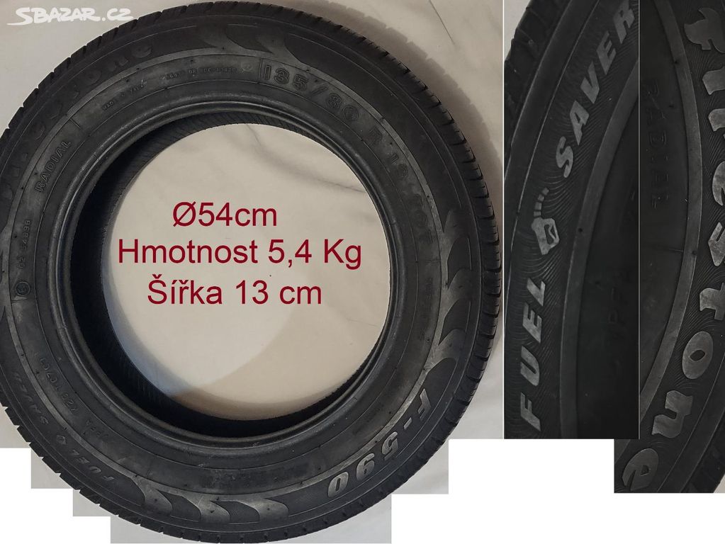 Pneu R13-135/80 70T Sada 4x Prémiových Firestone