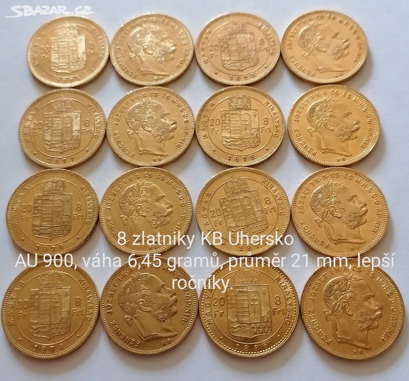 MINCE - 8 zlatniky KB Uhersko