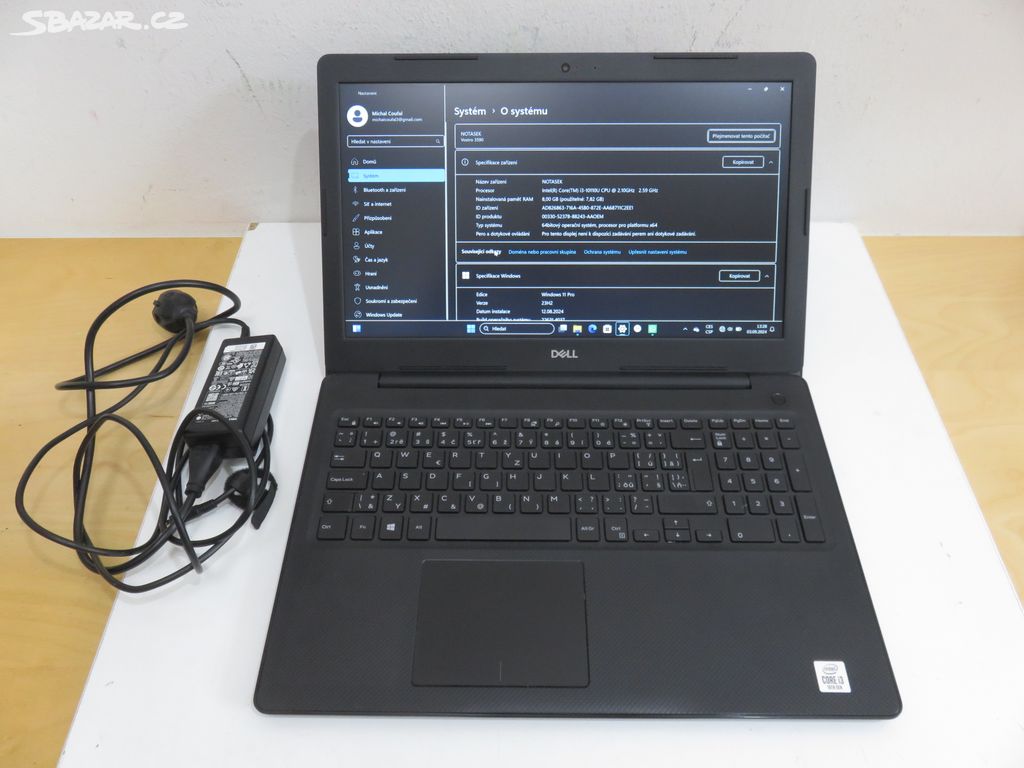 Notebook Dell Vostro 15 3590 i3-10110U