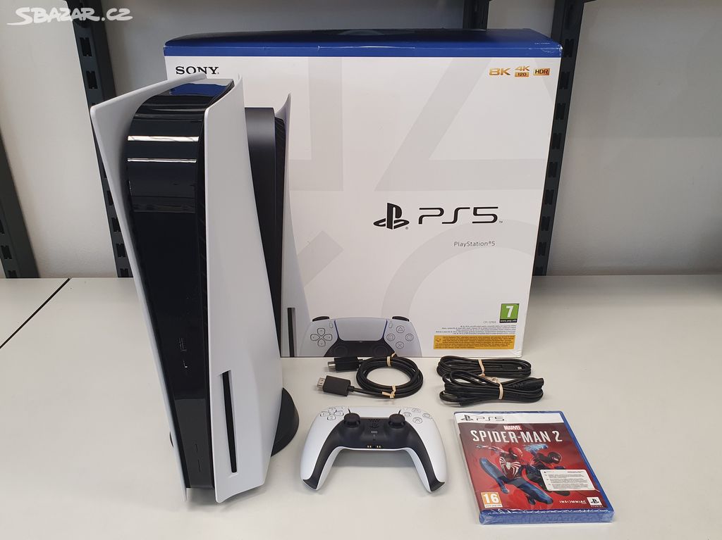 Sony PlayStation 5 825GB s mechanikou+Spider-Man 2