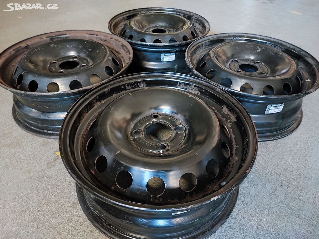 Orig. plech. disky Clio 3 15 R15 R 4x100 ET43 5,5J