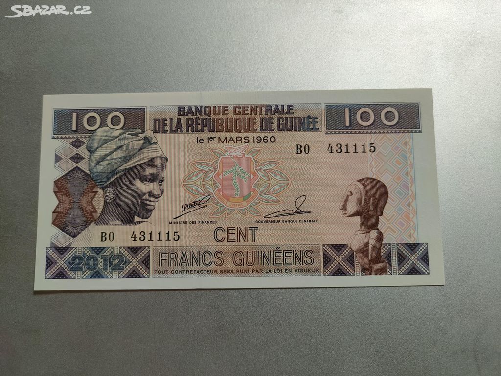 Guinea - 100 francs - rok 1960