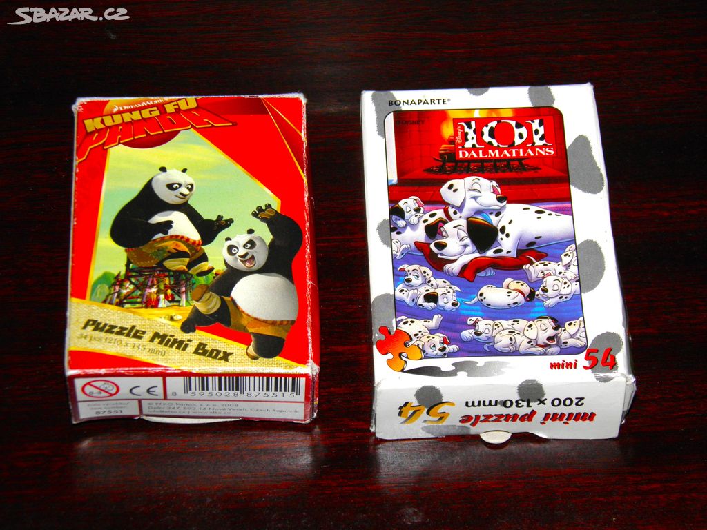 Mini puzzle 101 Dalmatinů + zdarma Kung fu Panda