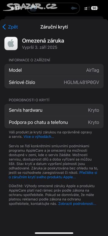 Apple AirTag sada 4 ks