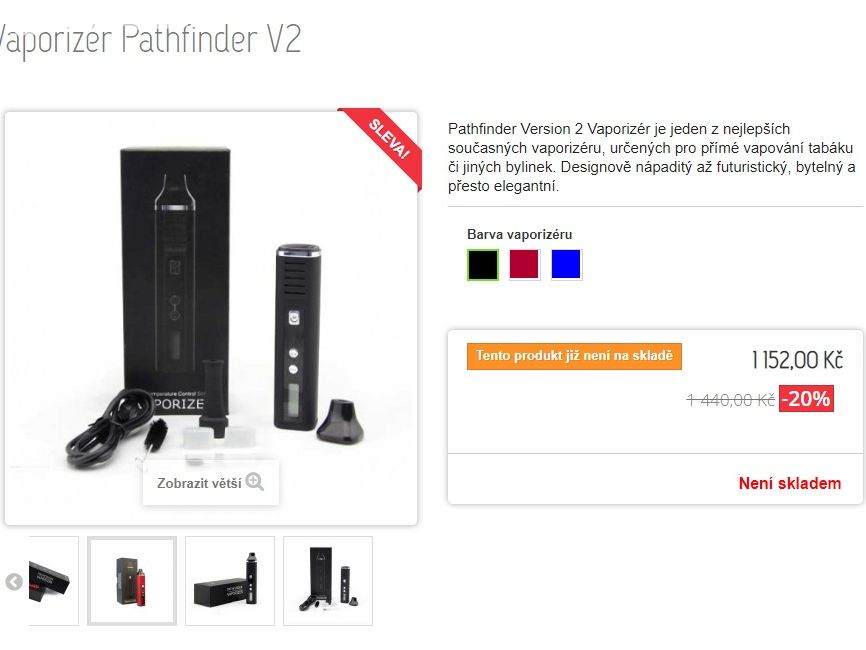 Kapesní vaporizer PATHFINDER V2 -na suchý material