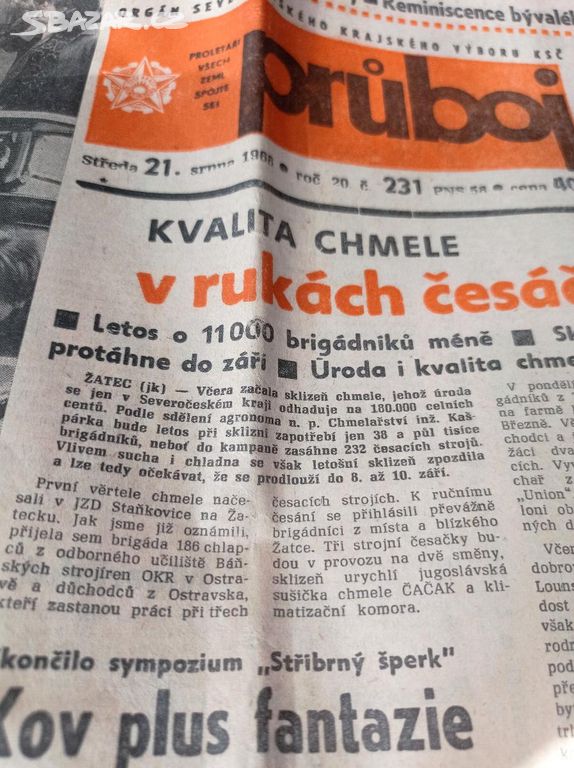 Staré noviny rok 1961 až 1968