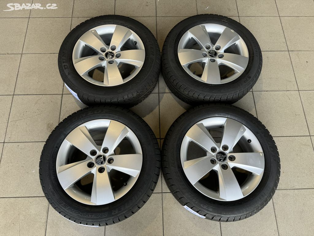 Alu kola Škoda MATO R15 5x100 + NOVÉ ZIMNÍ PNEU