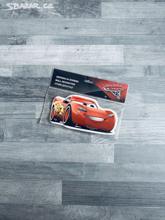 Nástěnná Dekorace - Disney Cars Blesk McQueen