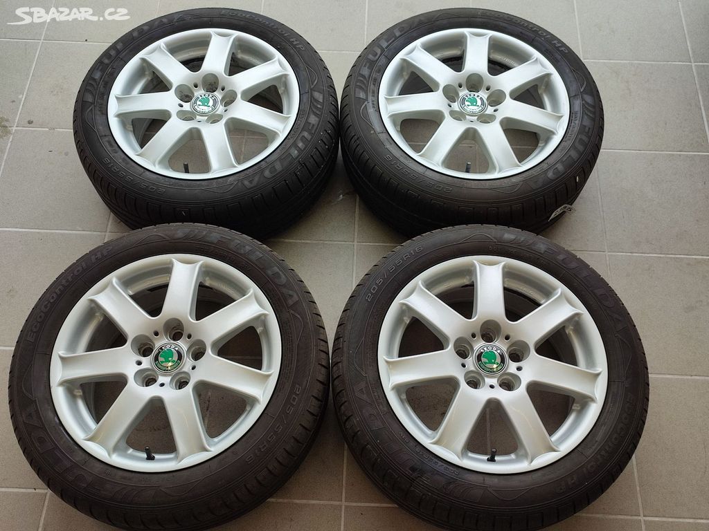 Letní ALU komplet 16" 5x112 ET40 pneu 205/55/16