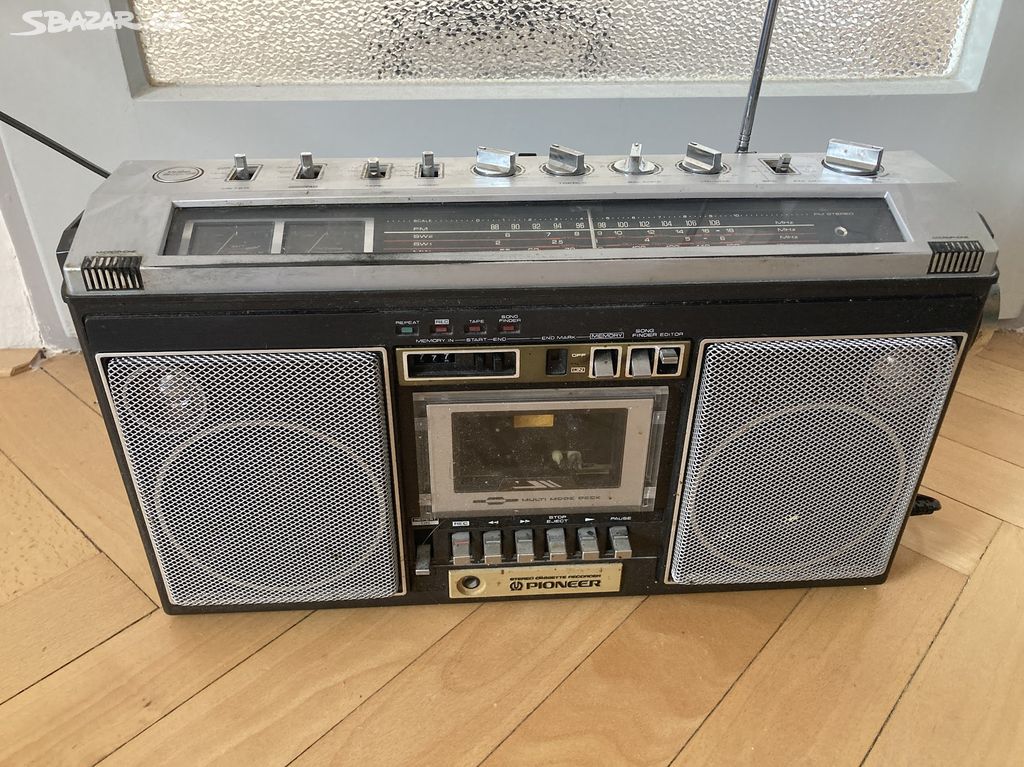 Boombox Pioneer SK-7, funkční rádio, Made in Japan