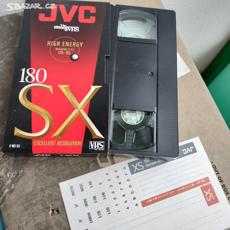 20 kusů VHS JVC SX 180