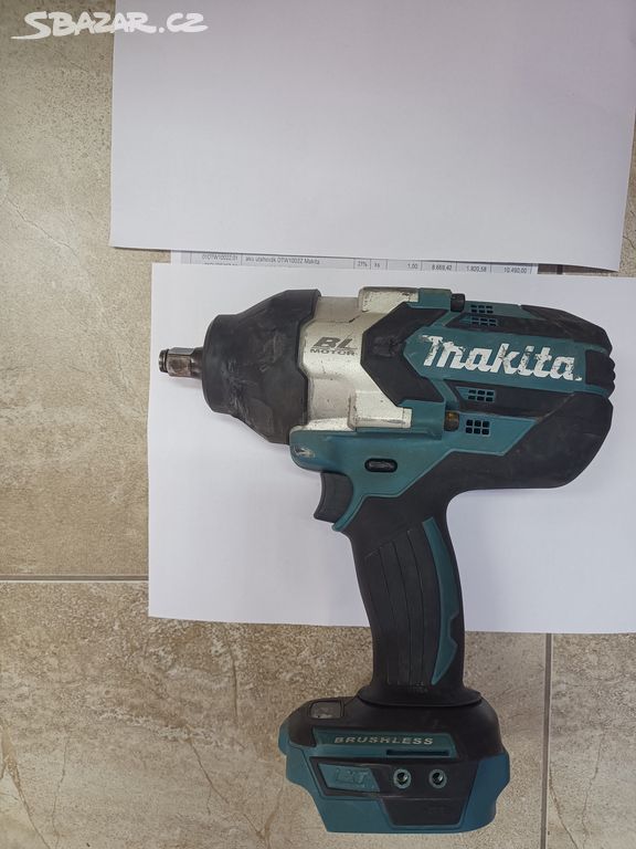 Makita DTW1002Z Aku rázový utahovák 1/2"Li-ion 18V