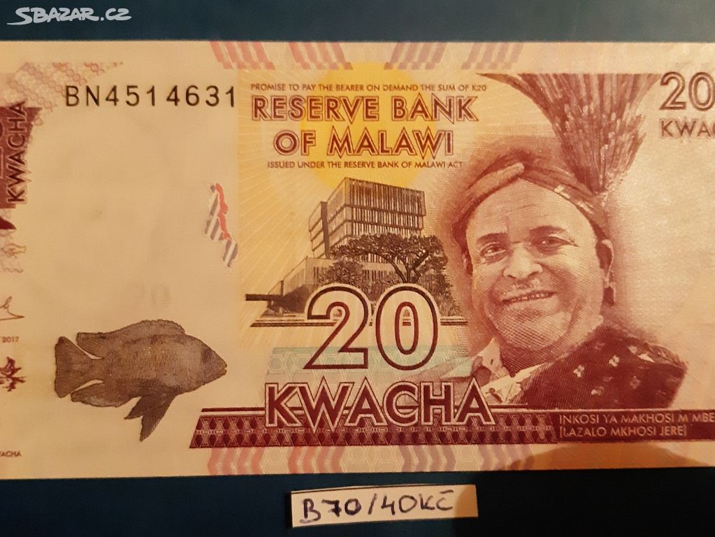 20 kwacha 2017 Malawi (B70) Bankovka