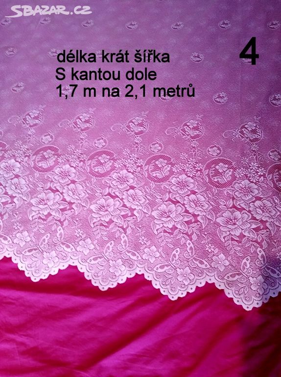 Hezká záclona, šířka 210 cm, délka 170 cm