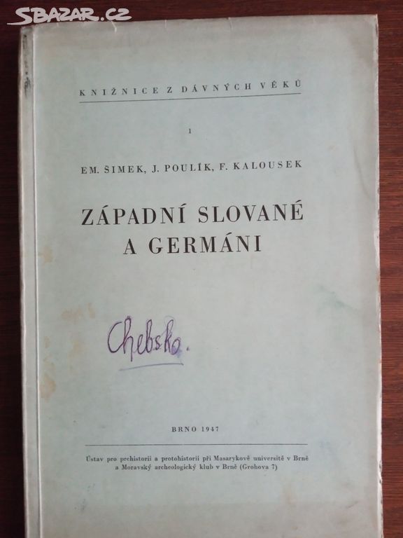 "Západní Slované a Germáni", 1947