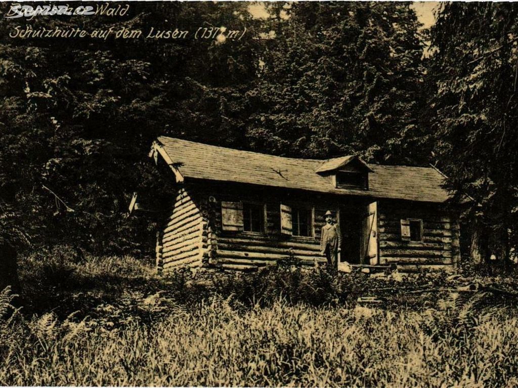 ŠUMAVA - LUZNÝ - stará chata cca 1910